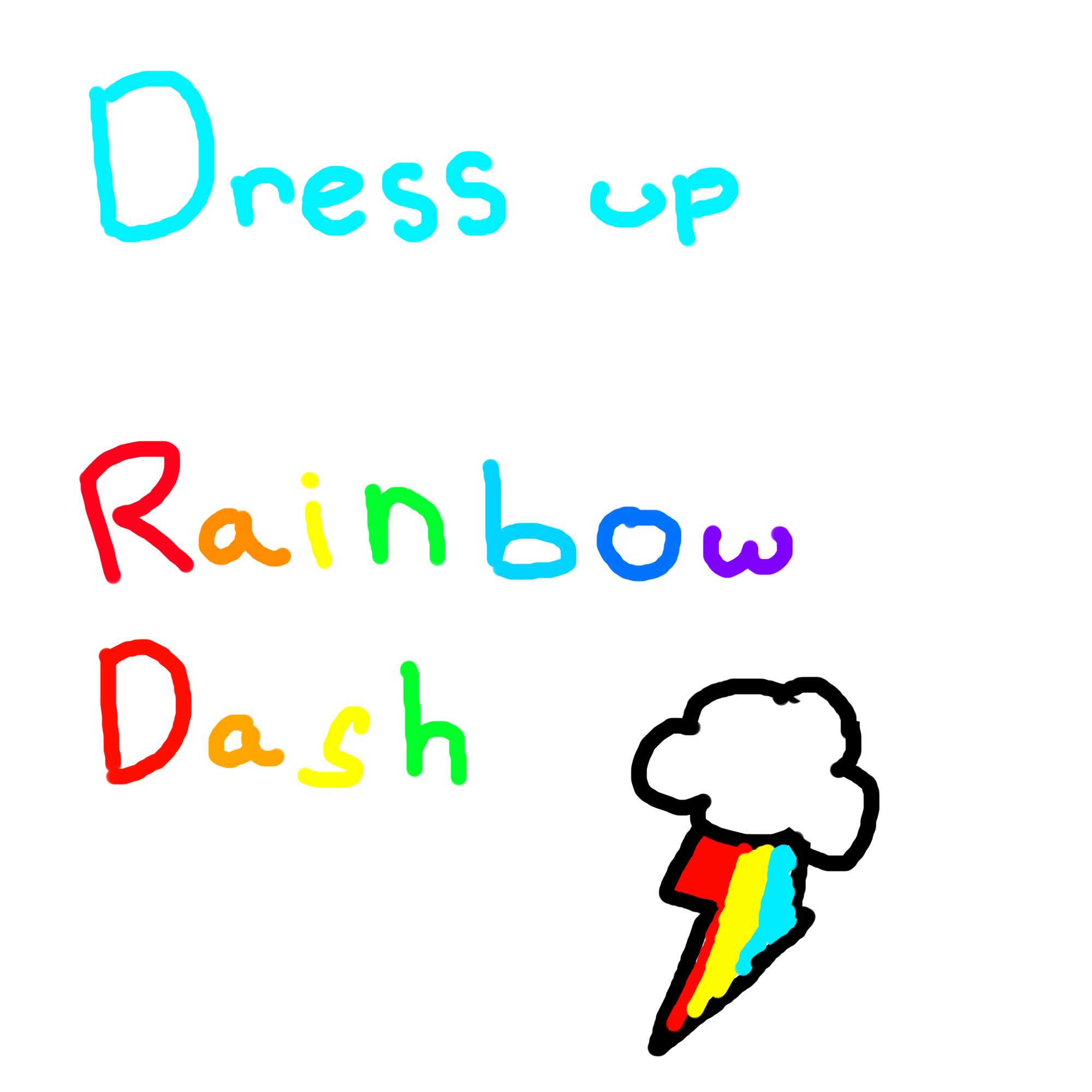 rainbow dash dressup