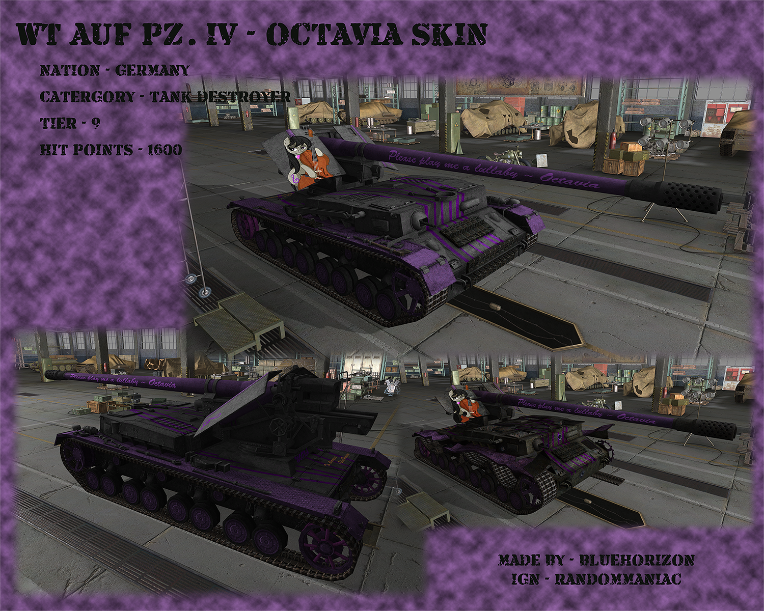 WOT Skin - WT auf Pz. IV ~ Octavia