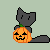 Free Halloween Cat Icon by kittyangel54