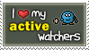 I :heart: my ACTIVE watchers by StampsByNeekko