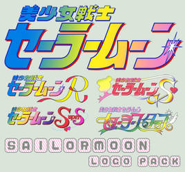 Sailormoon series logo pack