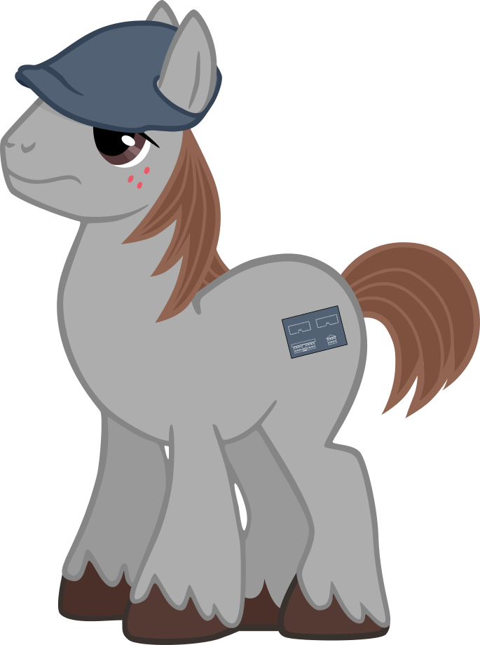 Vector of my OC Pony Winston Flats