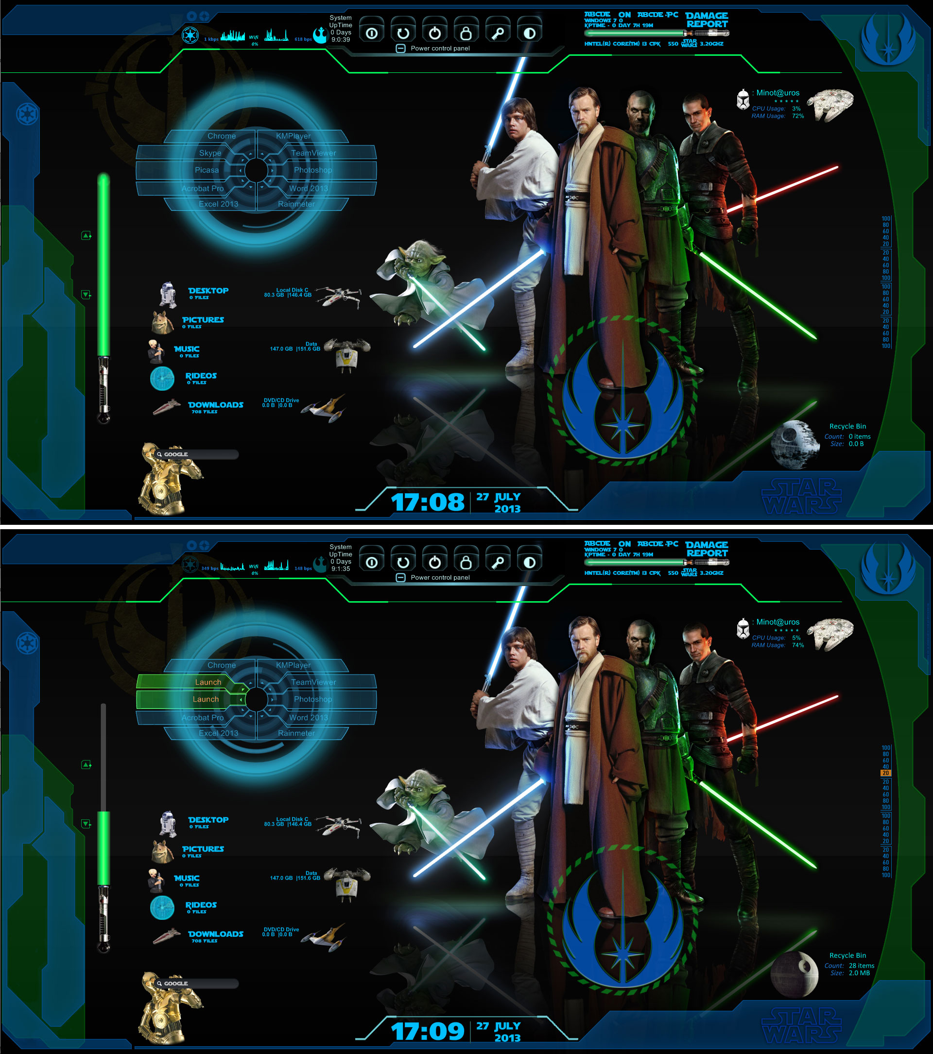 Star Wars Republic 1 - Rainmeter