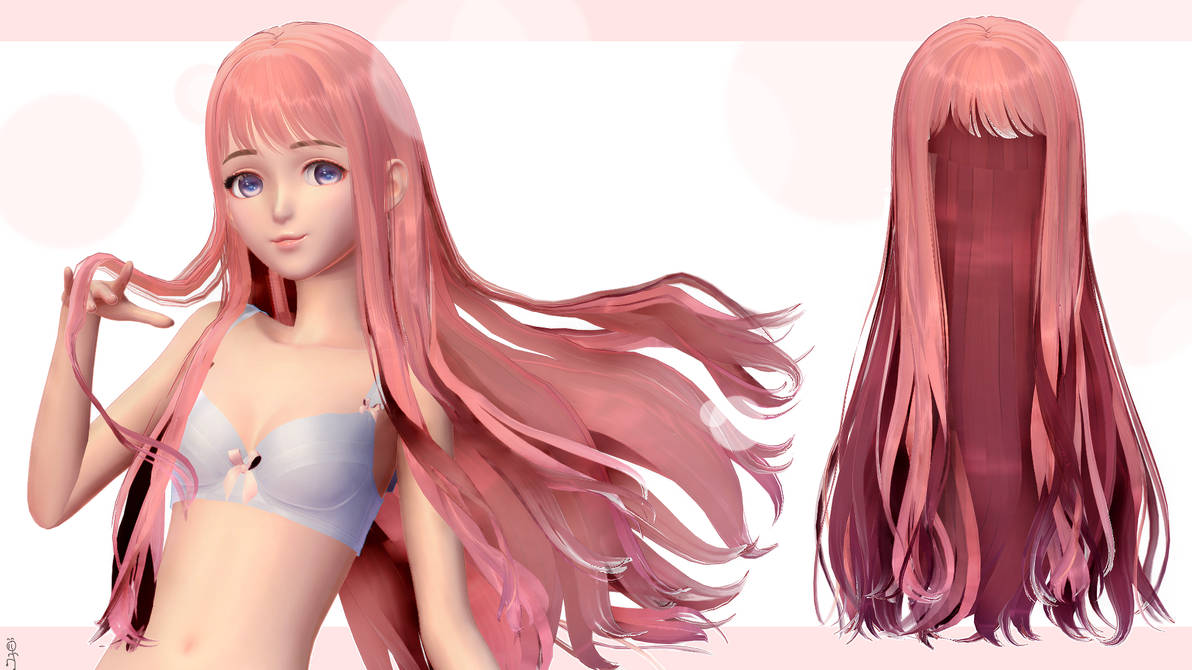 Shinning Nikki] Default Hair Download by MariaChoi on DeviantArt