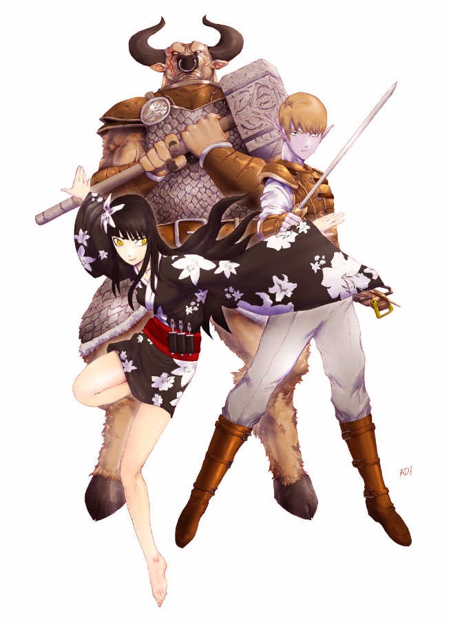 D and D characters by papillonstudio on DeviantArt