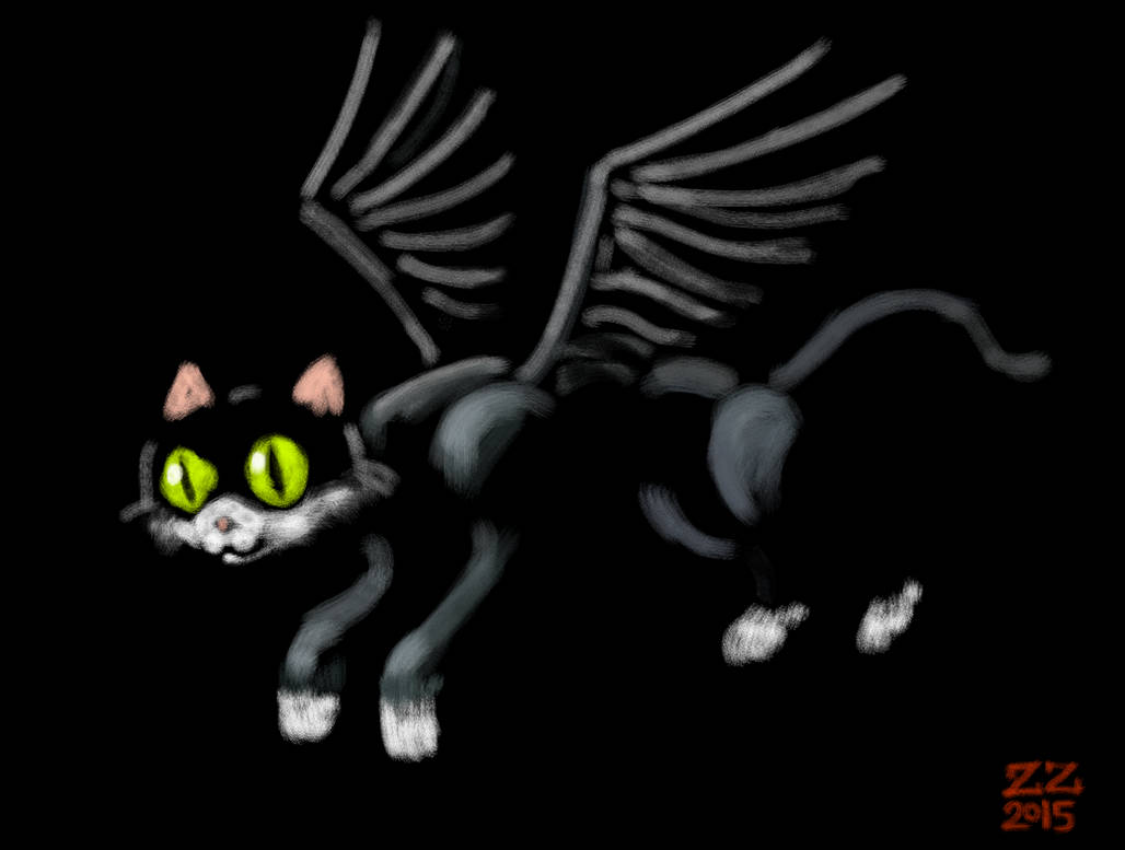 Draw A Cat With Wings By Zenzmurfy On Deviantart Let's learn how to correctly draw a cat. deviantart