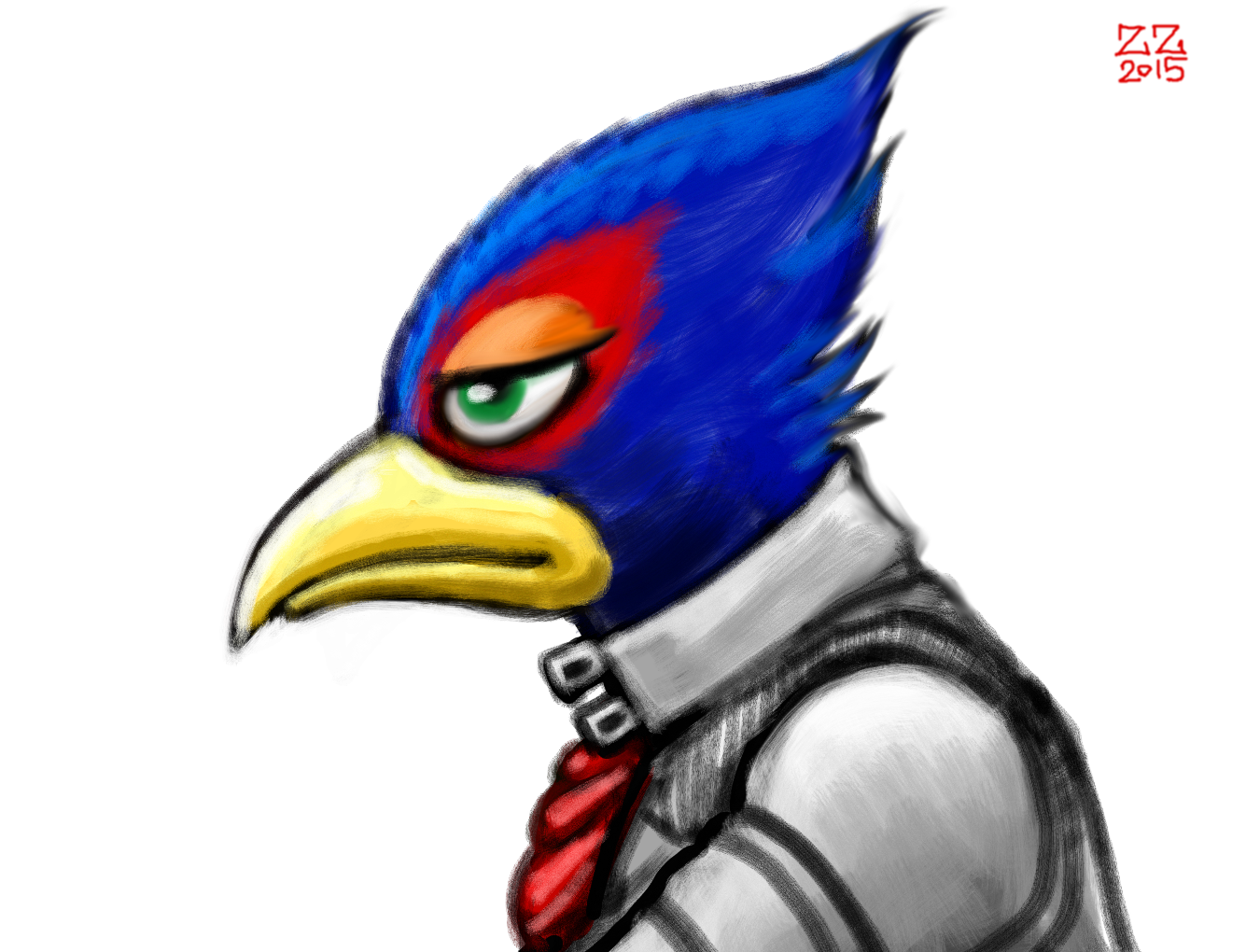 Draw Falco From Starfox