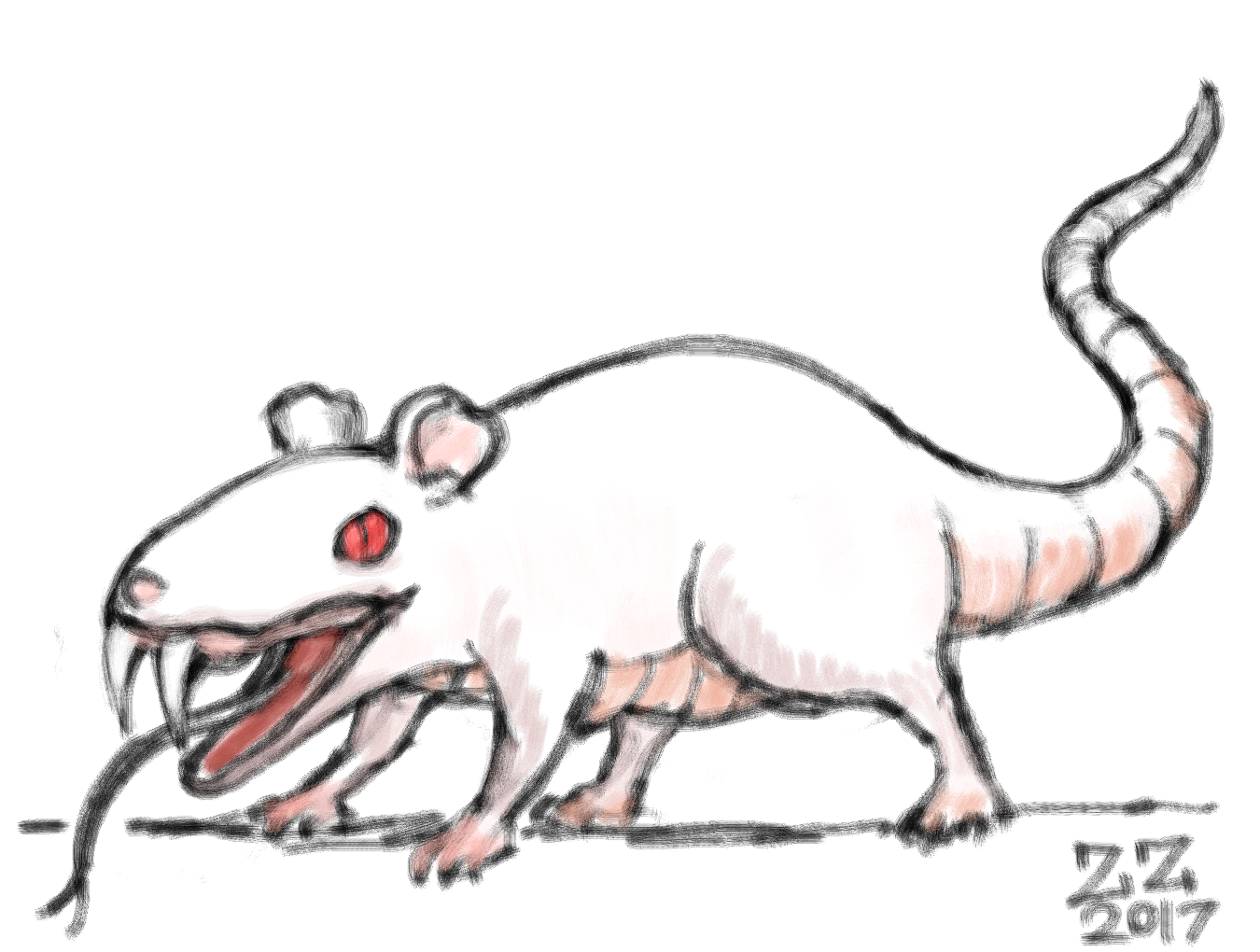 Draw a combination of a snake and a mouse by zenzmurfy on DeviantArt