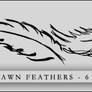 Tapestry - drawn feathers