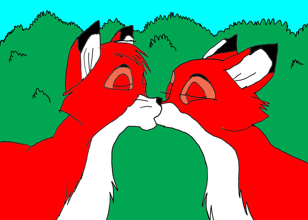 Tod And Vixey's Kiss by MatthewCipolla1 on DeviantArt