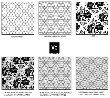 Lace and Mesh Pattern Swatch