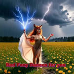 Dancing Foxy in the rain 1