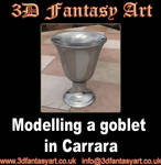 Modelling a goblet in Carrara by 3D-Fantasy-Art