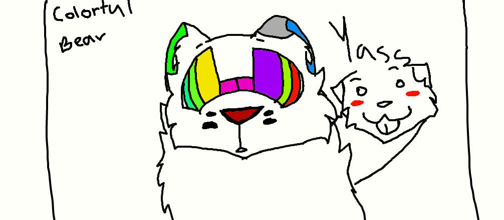 YASSSS ITS A COLORFUL BEAR by fixedcross on DeviantArt