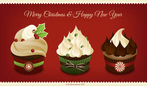 Christmas cupcakes 2013