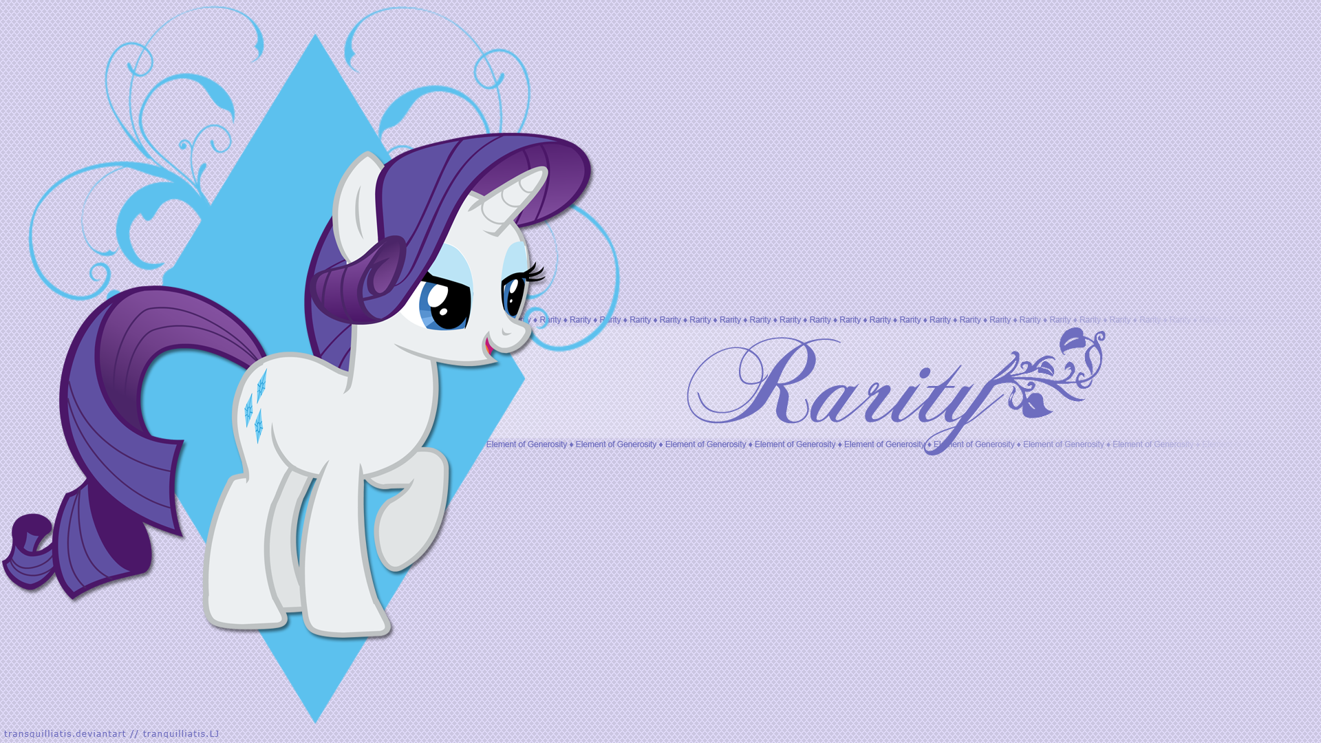 MLP: FIM Rarity Desktop Wallpaper by Tranquilliatis on DeviantArt
