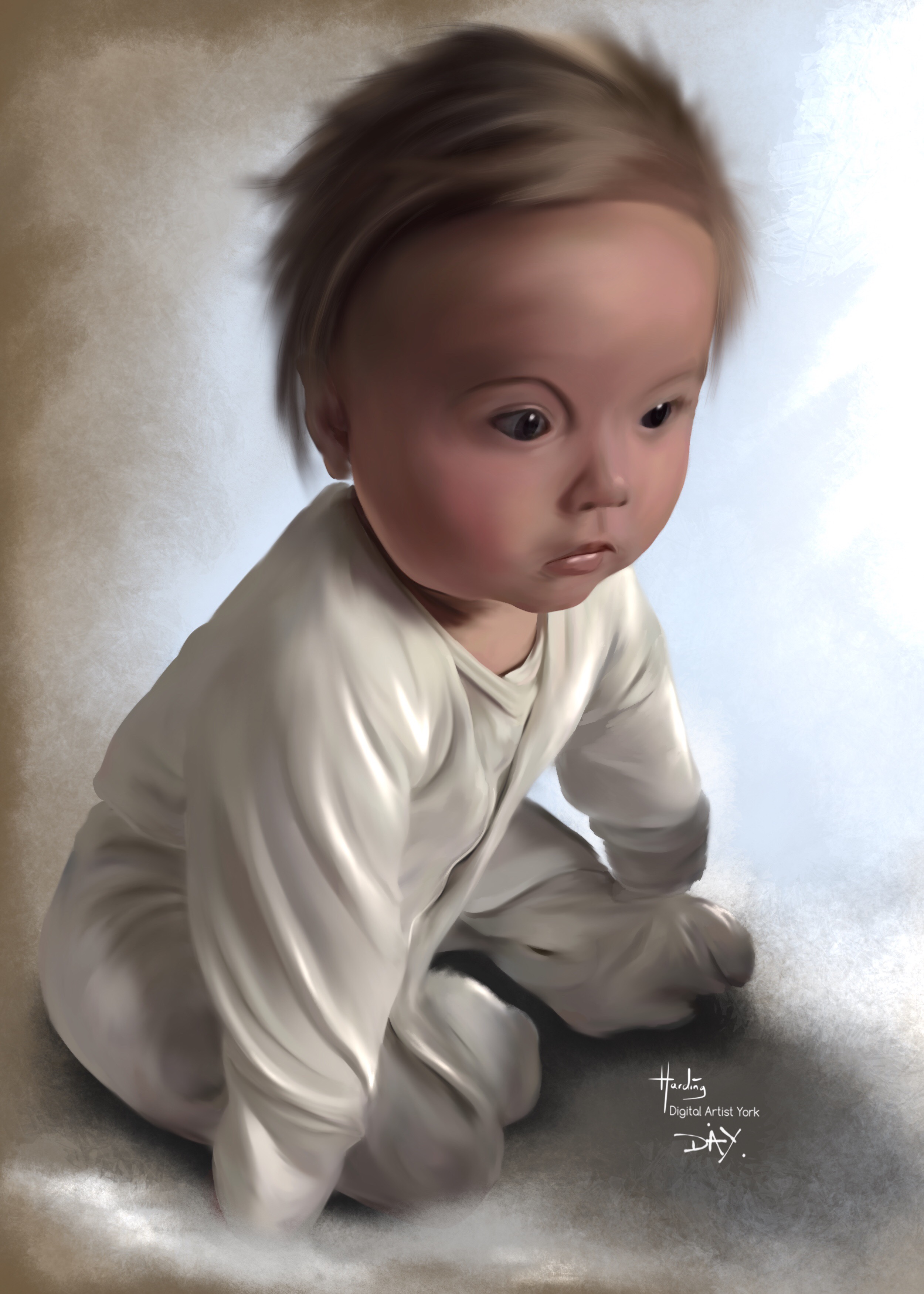 Baby Portrait commission work by digitalArtistYork on DeviantArt