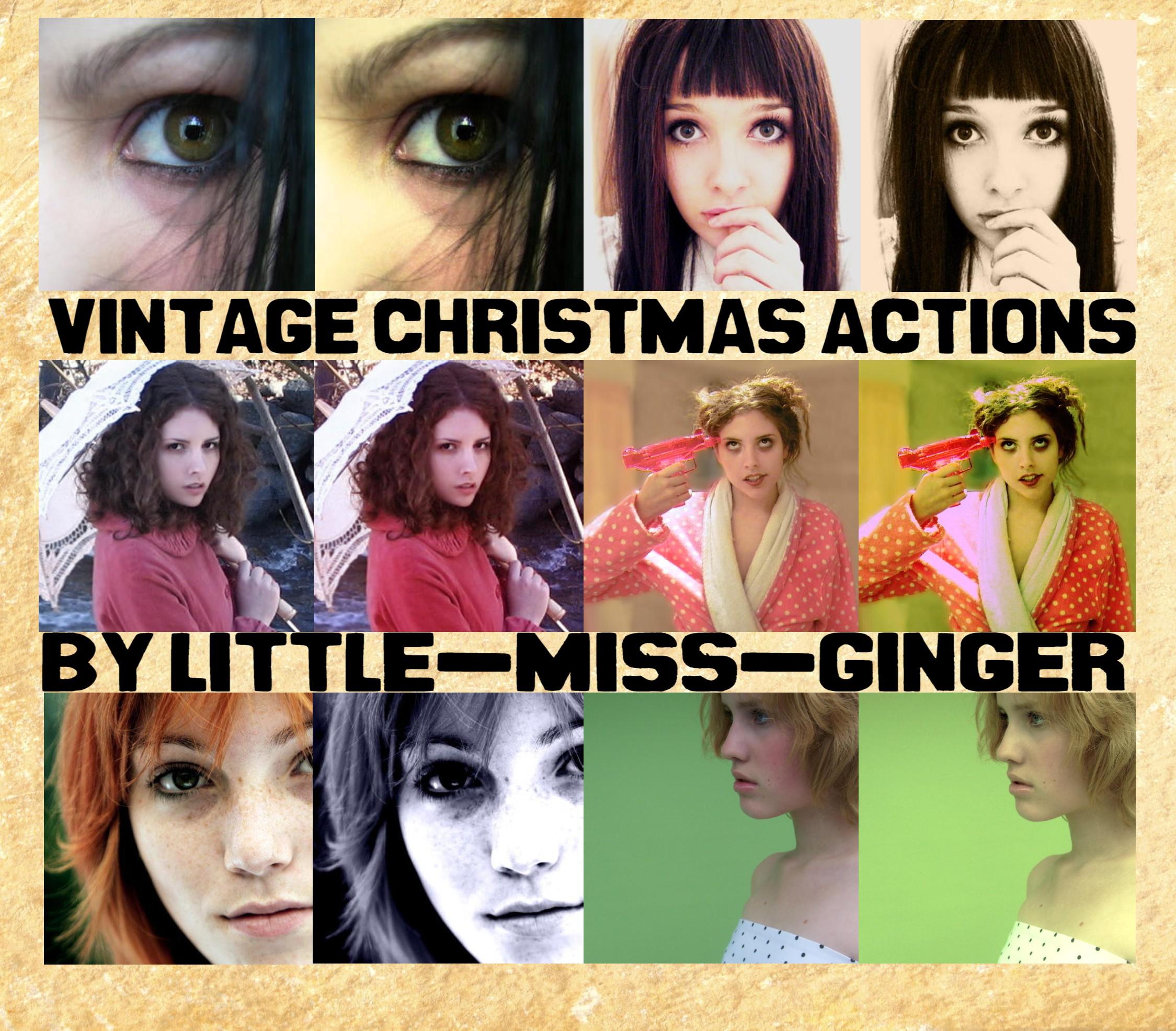 Vintage Christmas Actions