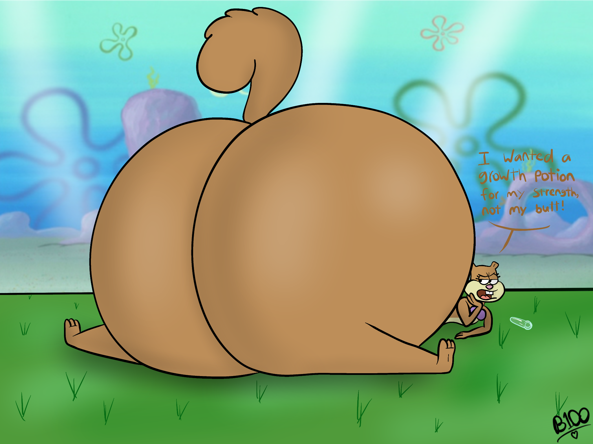 Sandy BIG Cheeks by Boman100 on DeviantArt