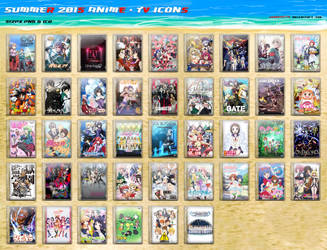 Summer 2015 Anime - TV DVD Style Icon Pack