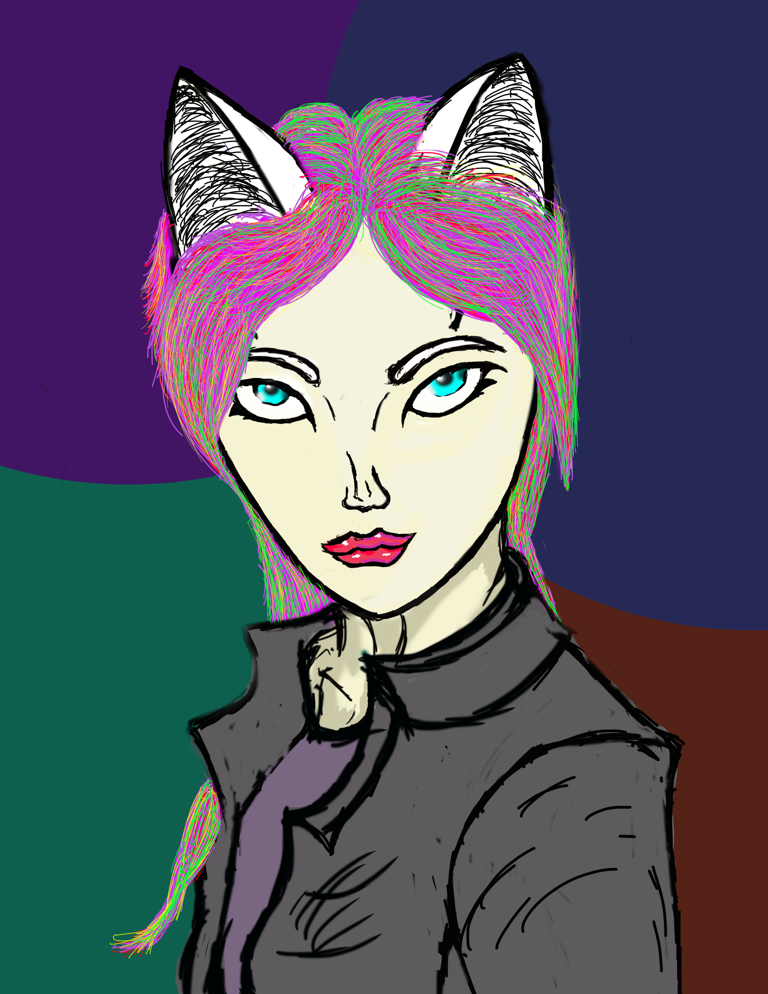 Kiara the Punk Kitsune by bratprince9669 on DeviantArt