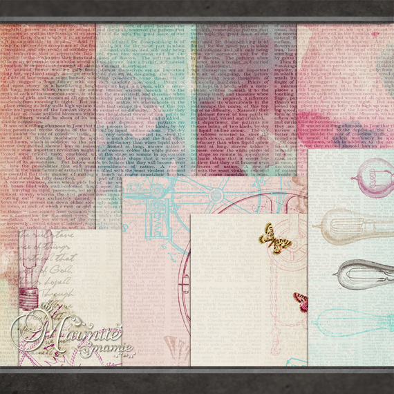 Scientific Frills Paper Pack by DaydreamersDesigns