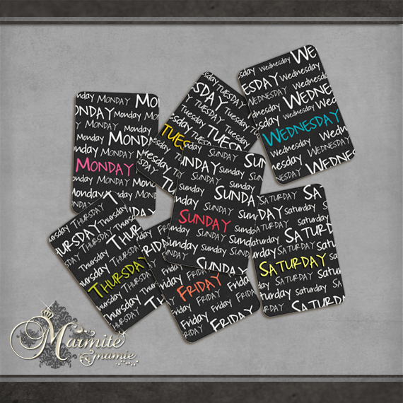 During the Week Journal Cards by DaydreamersDesigns