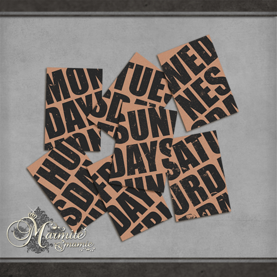 During the Week Journal Cards #2 by DaydreamersDesigns