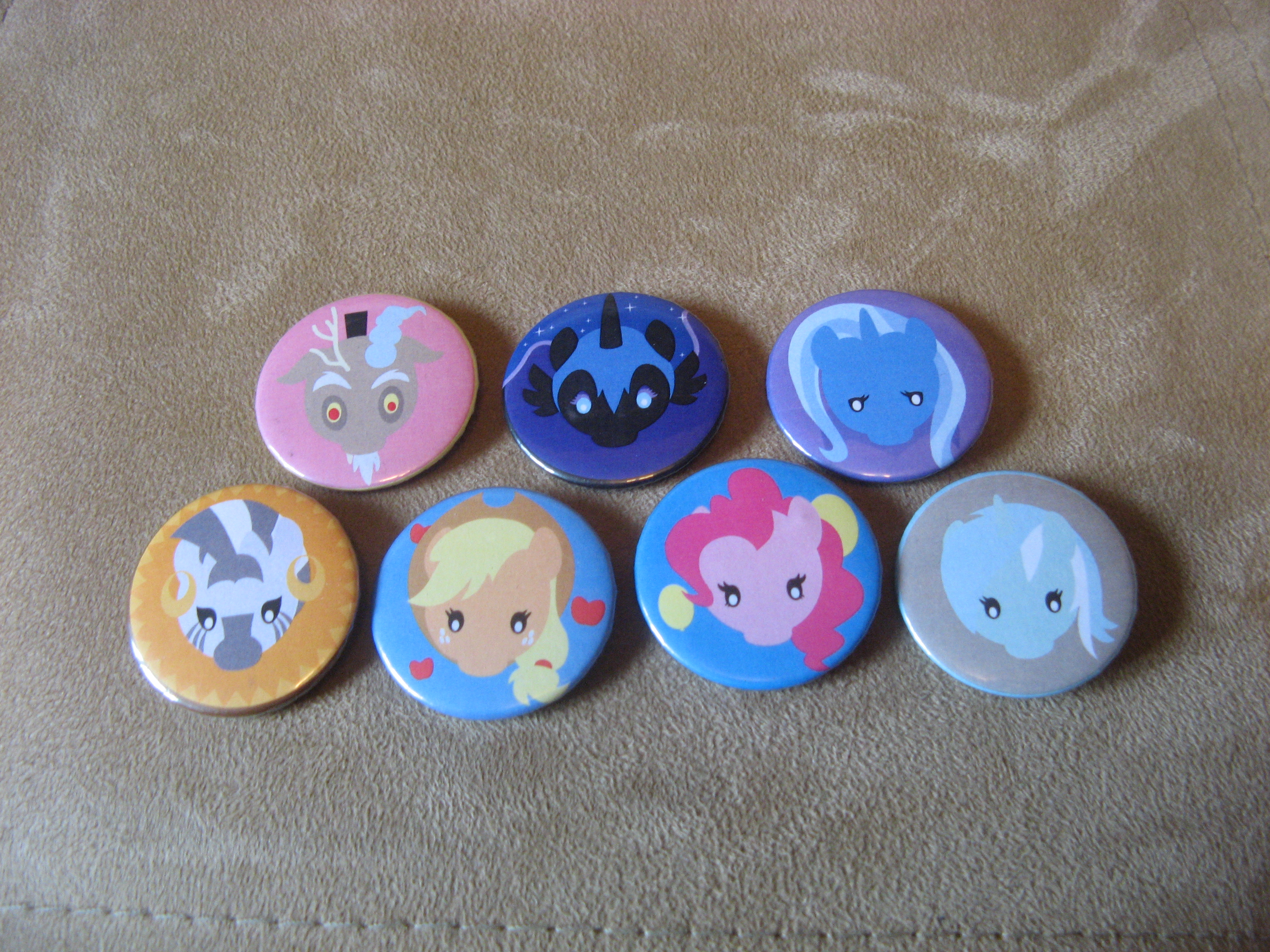 Welovefine cutie ponies buttons pack (vector)