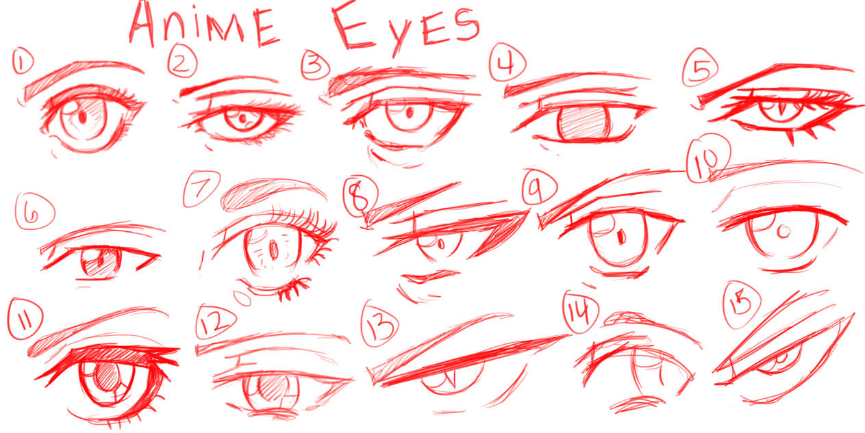 Outline Anime eyes by TheNerdygirl101 on DeviantArt