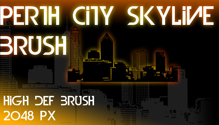 Perth City Skyline Brush