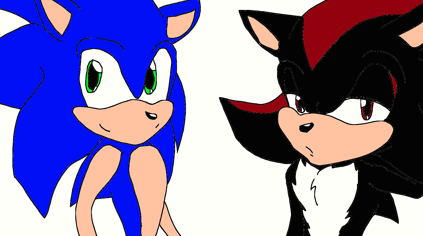 sonic and shadow by scribblesatan on DeviantArt