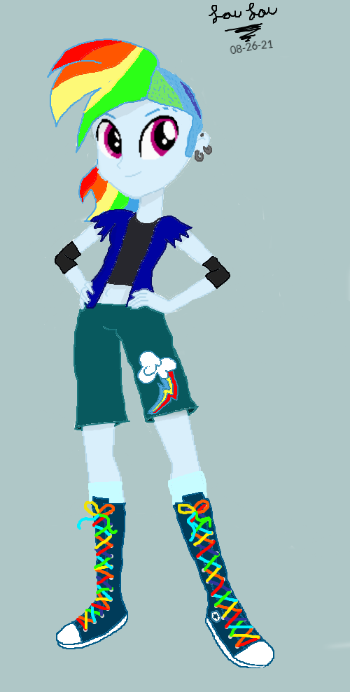 Rainbow Dash EG Redesign by LouLouArtwork on DeviantArt