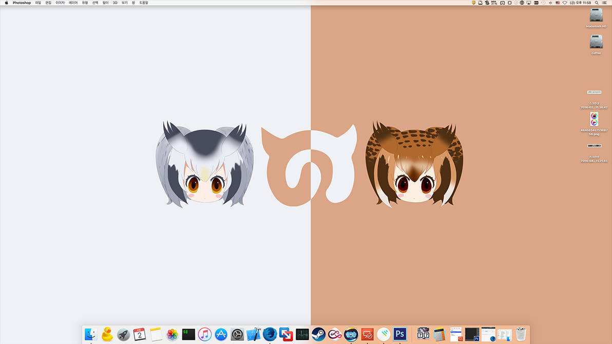 Wallpaper Mod Kemono Friends Owl Sisters Wallpaper Party By Puryfury On For iPhone