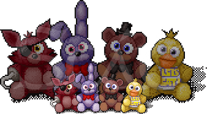 FNaF Dolls for Furcadia, de SammyJ-Studios
