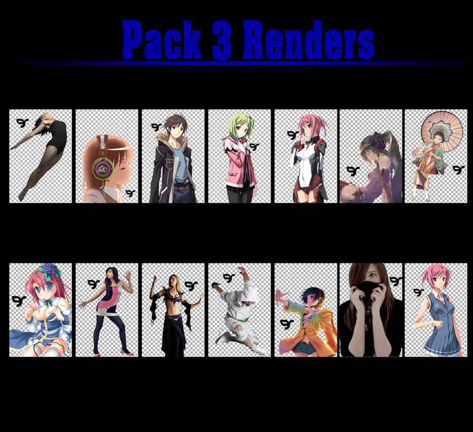 Pack Render 3 Varios by Gio-Style on DeviantArt