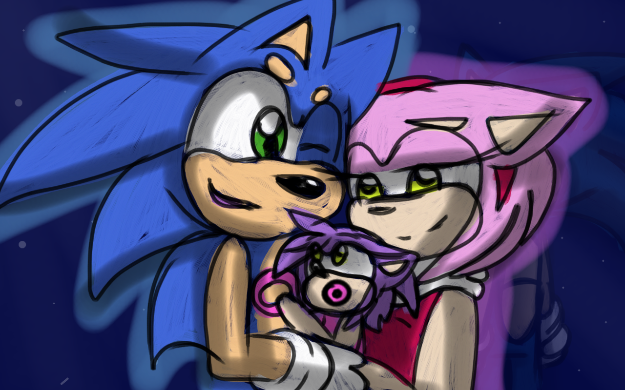 Happy Sonamy Family by Saphira24667 on DeviantArt