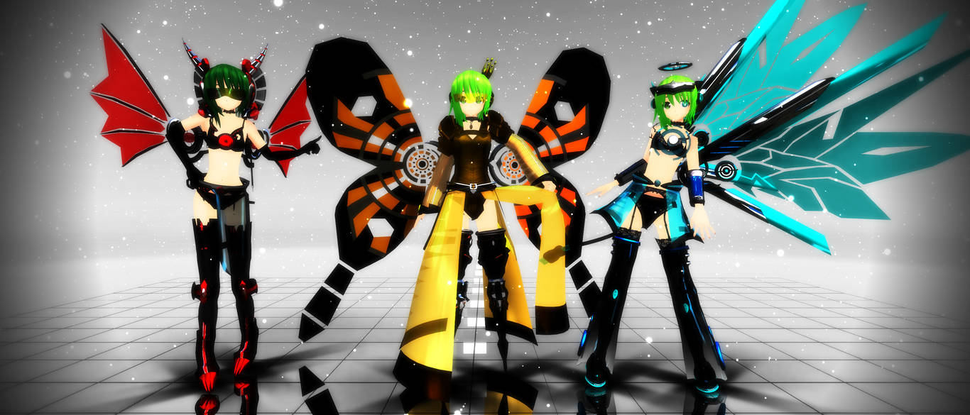 MMD CYBER GUMI PACK DOWNLOAD by megpoid625 on DeviantArt