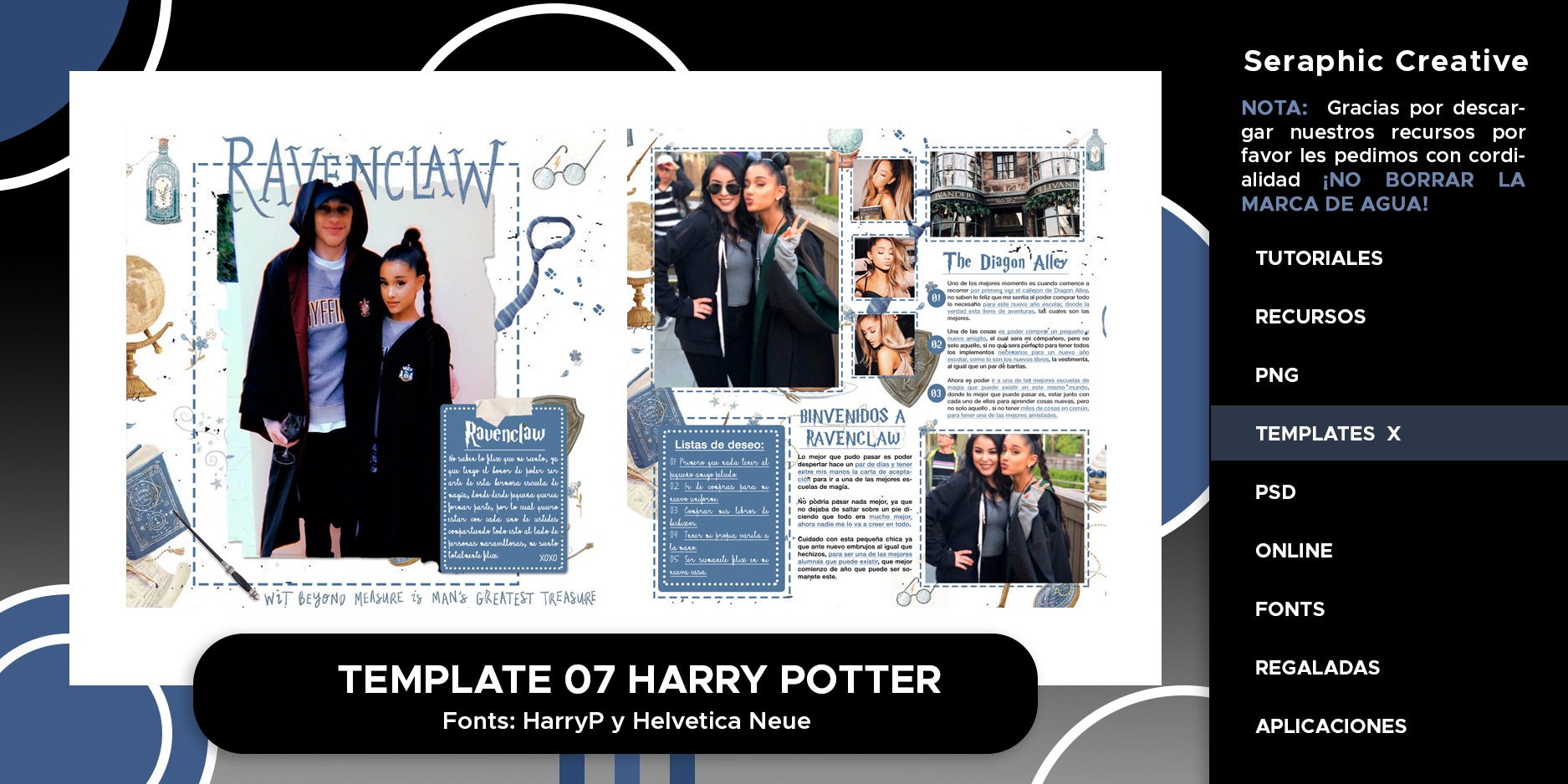Template 07 Harry Potter by SeraphicCreative on DeviantArt