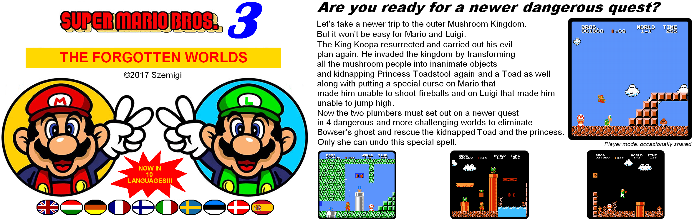 how many worlds are there super mario bros 2