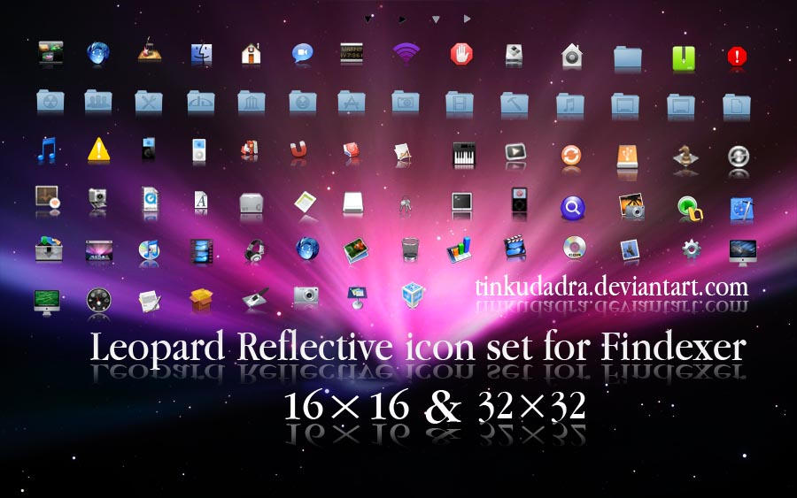 leopard reflective icon set by tinkudadra on DeviantArt