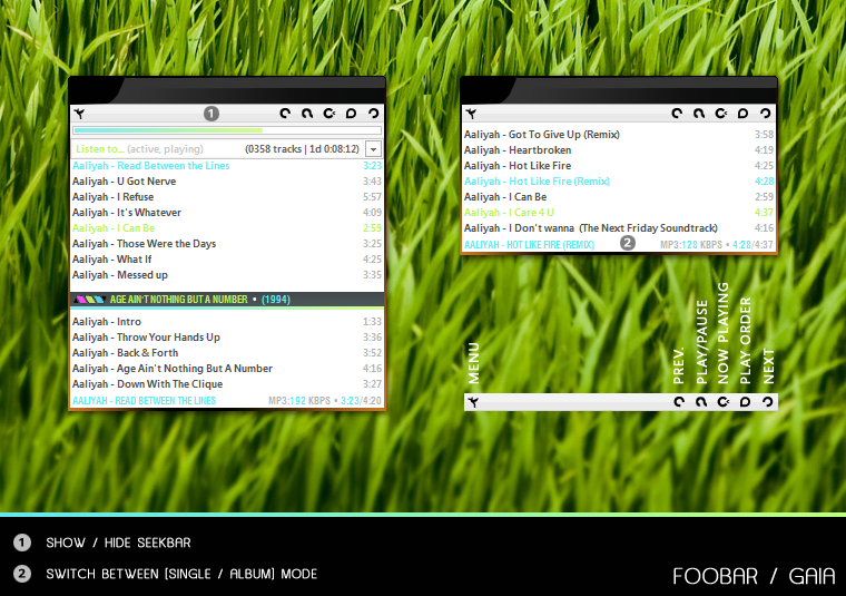 Foobar PUI for GAIA