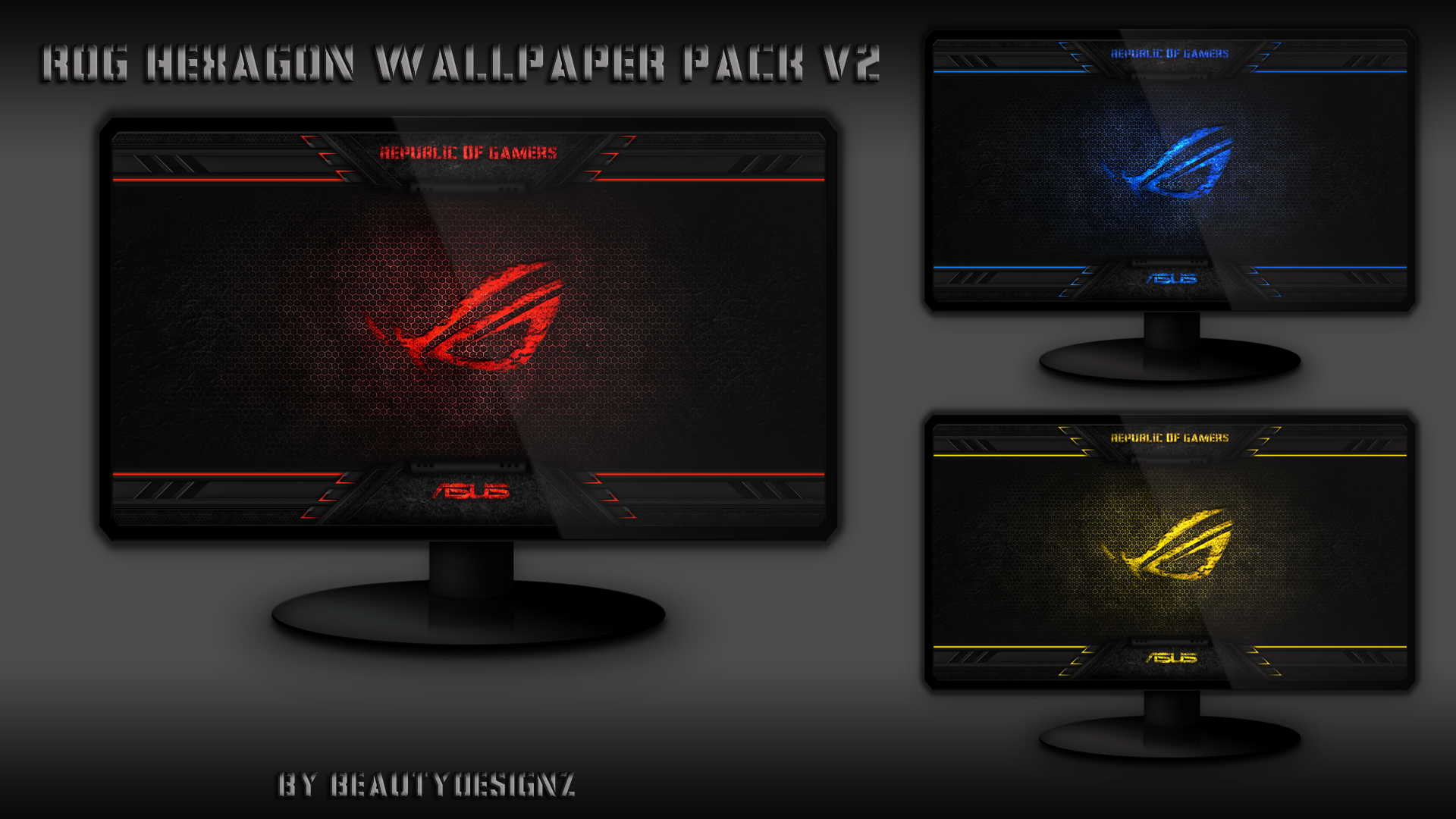 ROG Hexagon Wallpaper Pack V2 - By BeautyDesingz by BeautyDesignz on ...