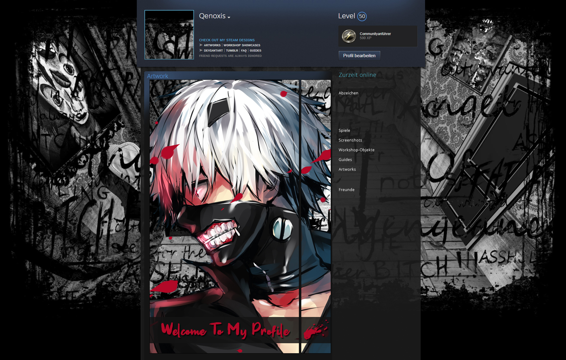 ArtStation - Ken Kaneki Steam Artwork