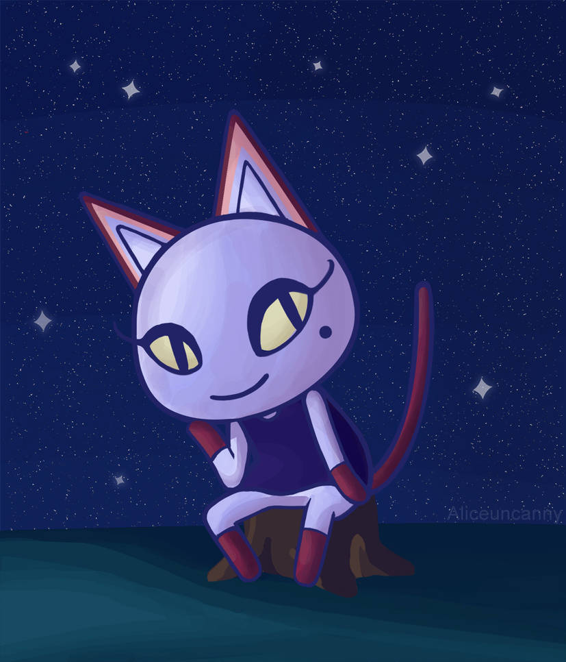 Animal Crossing - Night time by aliceuncanny on DeviantArt