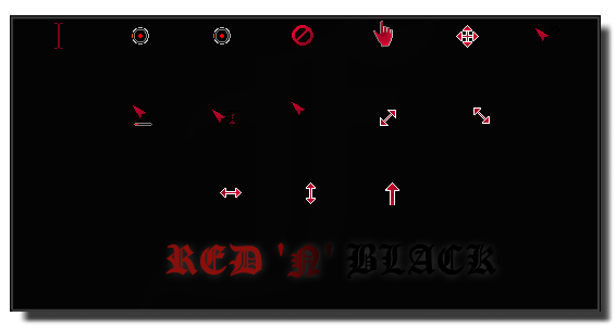Red And Black Cursors