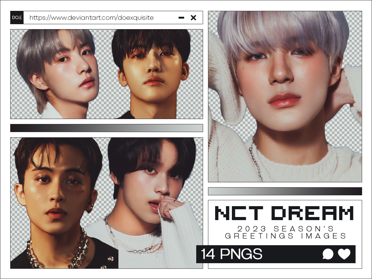 NCT DREAM 'Season's Greetings 2025' Render Pack by doexquisite on