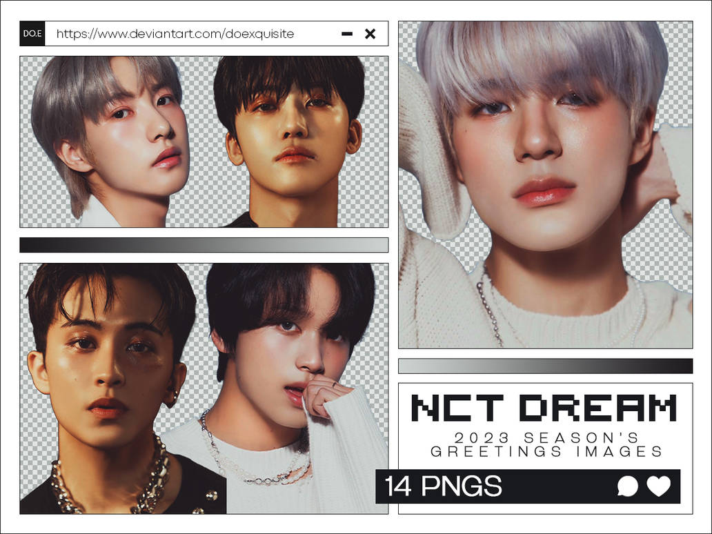 NCT DREAM 'Season's Greetings 2024' Render Pack by doexquisite on