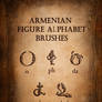 Armenian Figure Alphabet Brushes