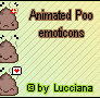 Poo emoticons animated